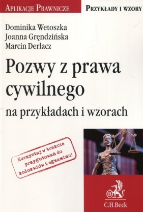 Pozwy z prawa cywilnego na przykładach i wzorach - Dominika Wetoszka, Marcin Derlacz, Joanna Gręndzińska
