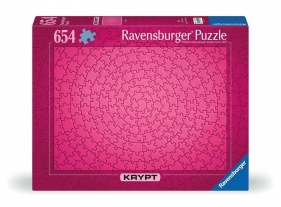 Ravensburger, Puzzle Krypt 654: Różowe (12000104)