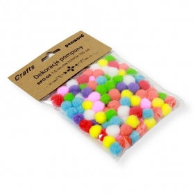 Dekoracje pompony 1,5cm 100szt
