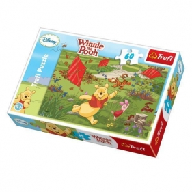 Puzzle 60 elementów Winnie the Pooh Zabawy z latawcami (17204)
