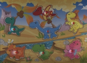 Układanka drewniana Dinozaury - <br />