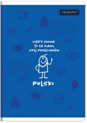 Zeszyt tematyczny A5/60k linia - Polski