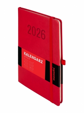 Kalendarz 2026 Memofix A5 TDW - Czerwony