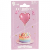 Balon foliowy Godan różowy 8 cm serce (BS-4BO)