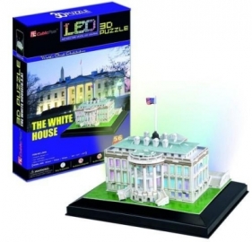 Puzzle 3D: LED - Biały Dom