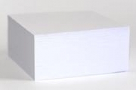Kostka klejona 85x85x40mm biała D.RECT