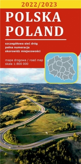 Mapa drogowa Polska 1:800 000 lam w.2022 - praca zbiorowa