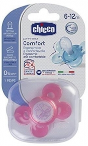 Smoczek silikonowy Physio Comfort 6-12m róż