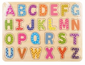 Układanka drewno - alfabet