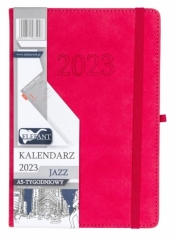 Kalendarz 2023 A5 tyg. Jazz różowy