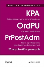 Edycja administracyjna. Kodeks postępowania administracyjnego. Ordynacja podatkowa. Prawo o postępowaniu