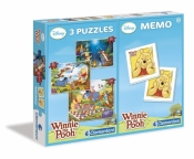 Puzzle 3w1+Memo Kubuś Puchatek (07804)