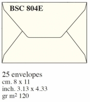 Box 25 kopert 8x11cm kremowe BSC 804E