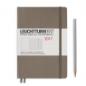 Kalendarz tygodniowy z notatnikiem 2017 Medium taupe Leuchtturm1917