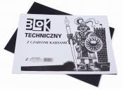 Kreska, Blok techniczny A4, 10 czarnych kartek