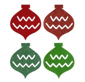 Bombki filcowe - 6 sztuk (383639)