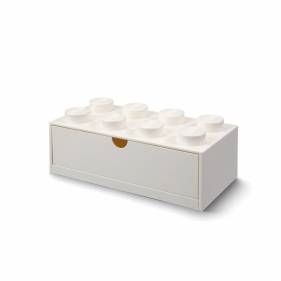 LEGO, Szufladka na biurko klocek Brick 8 - Biała (40211735)