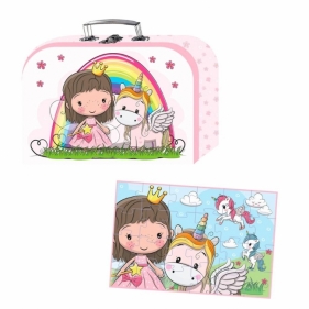 Puzzle w walizce Lillie i Ellie 24el