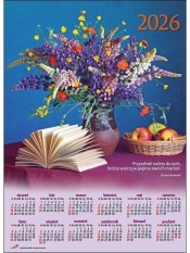 Kalendarz 2026 plakatowy średni bukiet