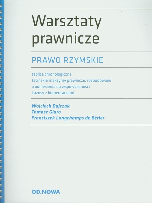 Warszaty prawnicze Prawo rzymskie