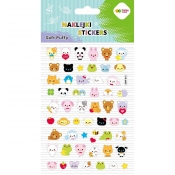 Naklejki 3D Soft Puffy - Animals Kawaii, 110x205mm