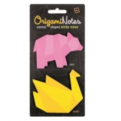 Origami Notes - karteczki samoprzylepne - Paw/Niedźwiedź