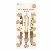 Długopisy żelowe Kapibara czarne 3szt