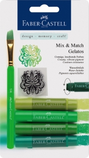 Kredki akwarelowe Faber Castell, odcienie zielone (121804)