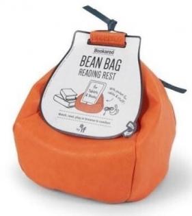 Bean Bag Pufa z kieszonką pod książkę/tablet pomar