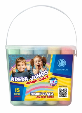 Kreda Jumbo Wiaderko Astra Fun - 15 szt