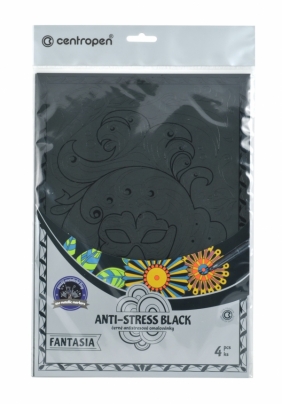 Centropen: Kolorowanka antystresowa Anti-stress Black 9997 - Fantazja