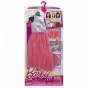 BARBIE Sukienka z dodatkami, srebrno-różowa