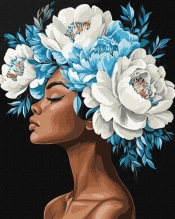 Malowanie po numerach - Niebieska harmonia 40x50cm