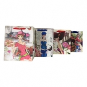 Torebka Lux 210 gsm A5 18x24x8 Girl set B - ROZETTE