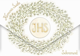 Karnet A5 koperta Komunia Gipsówka