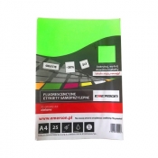 Etykieta samoprzylepna Emerson etykiety A4 - zielony (ETOKZIE001x025x010)