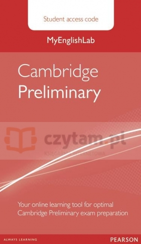 MyEnglishLab Cambridge Preliminary StudentAccessCodeCard