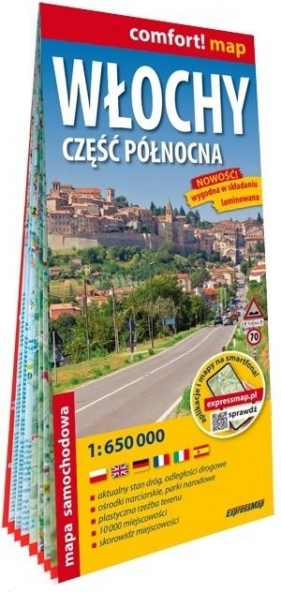 Comfort! map Włochy część północna 1:650 000 - Opracowanie zbiorowe