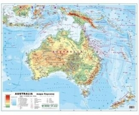 Australia 1:12 100 000 mapa pol. i fiz. ścienna - Opracowanie zbiorowe