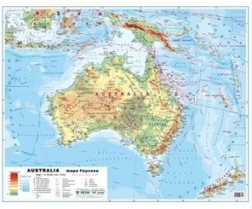 Australia 1:12 100 000 mapa pol. i fiz. ścienna - Praca zbiorowa