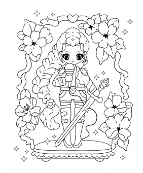 K-popowe Łowczynie Demonów. Nieoficjalna kolorowanka z naklejkami - K. Camero