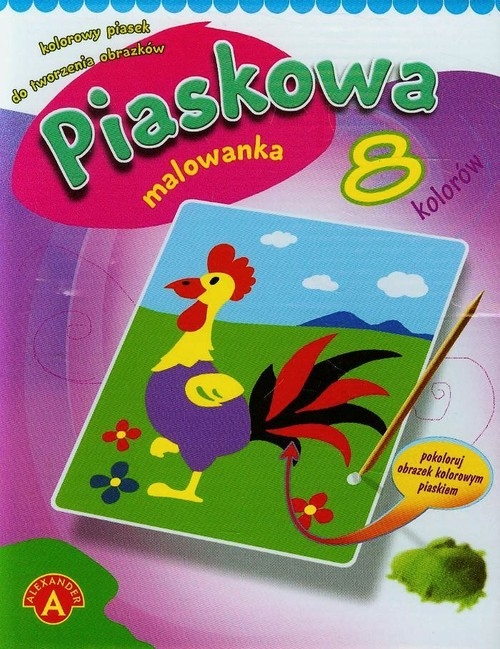 Piaskowa malowanka mini kogut (0704)