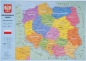 Podkład szkolny na biurko A2 - Mapa Polski