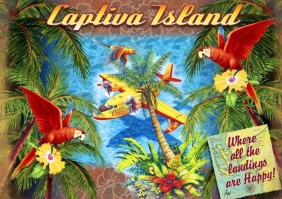 Bluebird Puzzle 1500: Parrot Palm Clipper (70104)