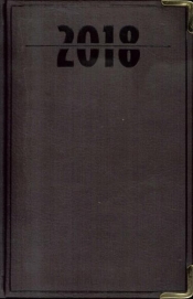 Terminarz 2018 B6 LUX złocony - czekoladowy