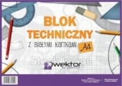 Blok techniczny Wektor A4/10k - biały (334087)