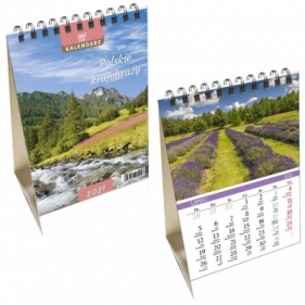 Kalendarz biurkowy 2021 pion mały Pl Krajobrazy