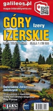 Mapa tur. - Góry Izerskie 1:25 000 w.2022 - Opracowanie zbiorowe