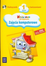 Wesoła szkoła i przyjaciele 1 Podręcznik z płytą CD Zajęcia komputerowe - Kręcisz Danuta, Lewandowska Beata