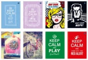 Brulion A5, 96 kartek, kratka "Keep Calm"